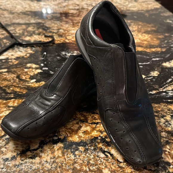 Black Prada slip on shoes Vintage sneakers - Picture 8 of 9